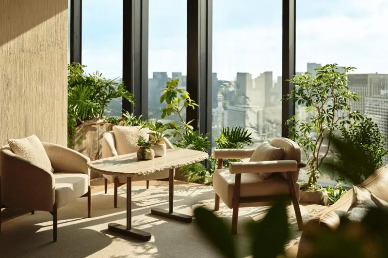 東京 1 Hotel大堂 lounge（酒店官方網站圖片）