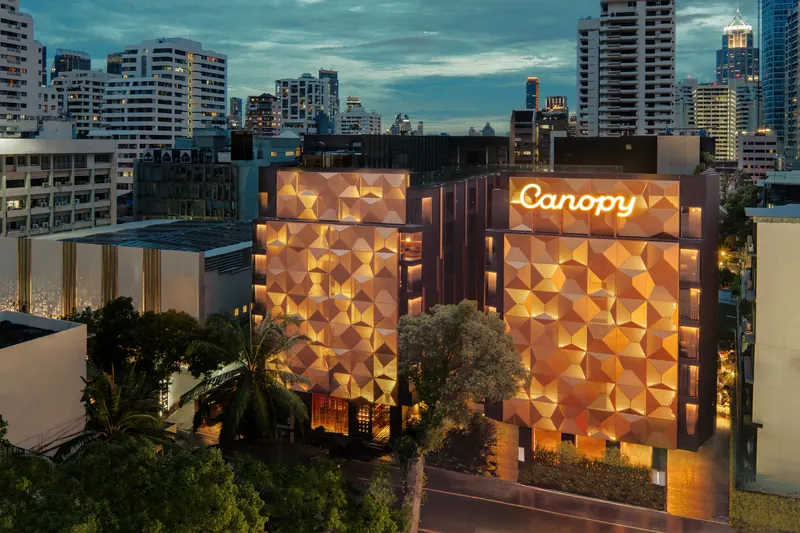 曼谷素坤逸 Canopy by Hilton酒店外觀（Hilton 官方新聞稿圖片）