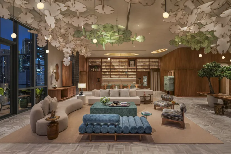 曼谷 KROMO Curio Collection by Hilton大堂（Hilton 官方新聞稿圖片）